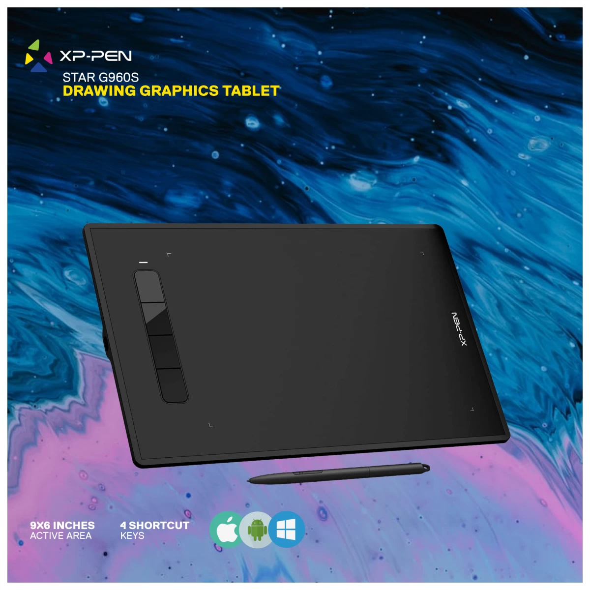 XP-Pen Star G960S Drawing Graphics Tablet
