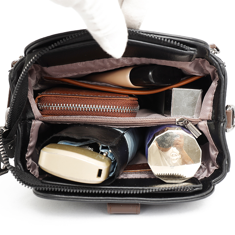 High-quality Messenger Bags For Women Luxury Crossbody Shoulder Bags Female(Coffee)