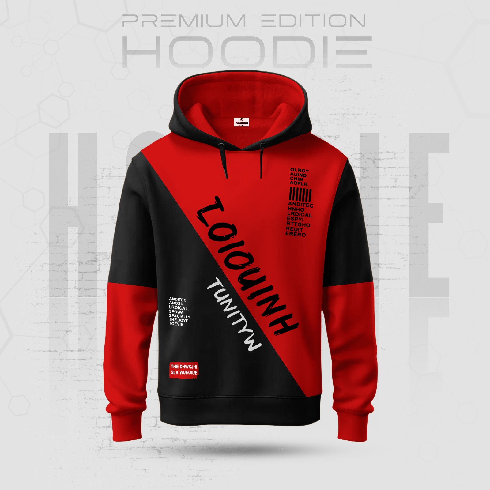 Men's winter hoodie