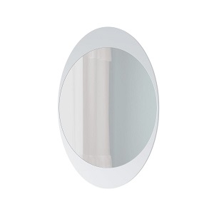 Regal Wall Mirror- White Oval Craft HDC-334