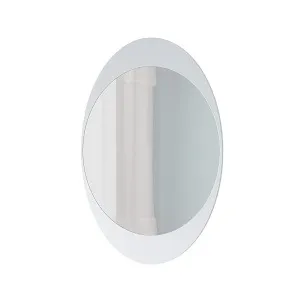 Regal Wall Mirror- White Oval Craft HDC-334