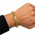 Mercedes-Benz Stainless Steel Chain Bracelet Men's Fashion