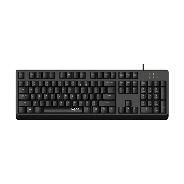 Rapoo NK1900 Wired Black Keyboard with Bangla