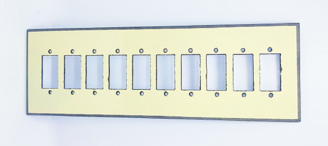 10 Hole Fiber Switch Board Off-White