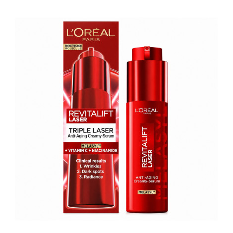 L'Oreal Revitalift Laser Triple Laser Anti Aging Creamy Serum 50ml (Germany)