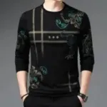 Men's Full Sleeve Mesh T-Shirt, Mixed Cotton, Sizes M to XL