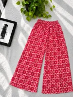 Women's Free Size Linen Palazzo Trousers, 26-27 Inch Hem, 6 Colours