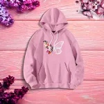 Premium Comfortable (Butterflies & Flowers) Ladies winter hoodie