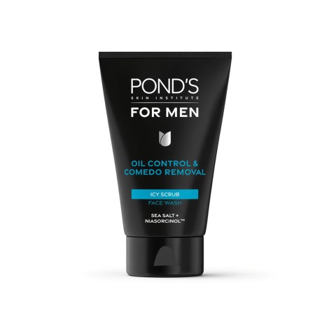 Pond's For Men Oil Control & Comedo Removal Icy Scrub 100g (Indonesia)