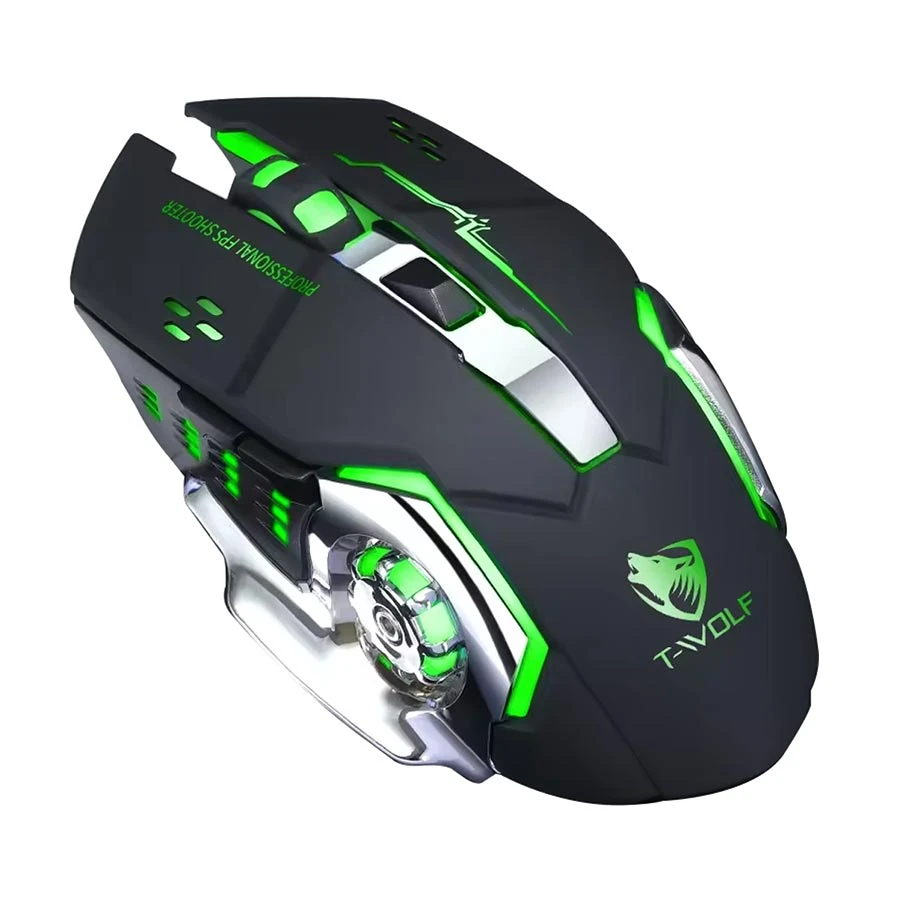 T-Wolf Q13 RGB Wireless Pure Black Gaming Mouse