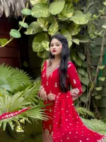 Fox Georgette Sequin Three Piece with Sharara, 6 Colours
