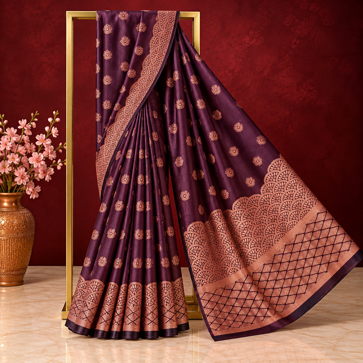Premium Silk Katan Saree – Exclusive Design