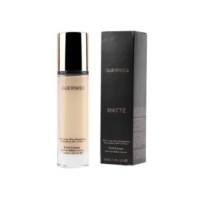 Guerniss Cover Matte Foundation 30ml - 1.0 Porcelain (Hong Kong)