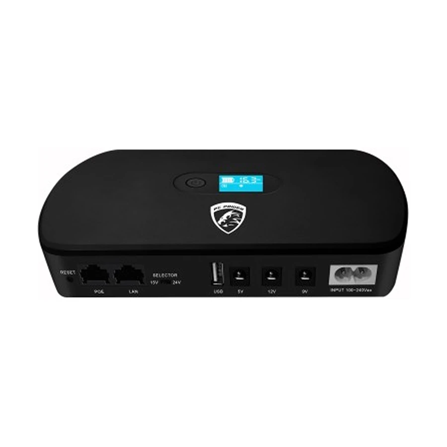 PC Power 10400mAh Mini DC UPS with Display and PoE Output