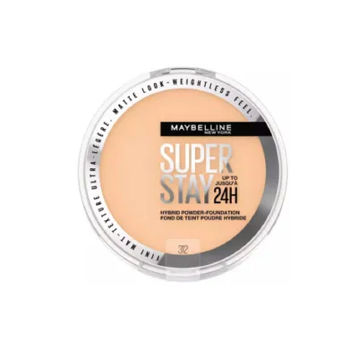 Maybelline Super Stay Matte 24HR Hybrid Pressed Powder Foundation - 312 (USA)