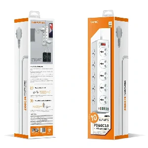 LDNIO SC10610 30W 6-Port USB Charger Power Strip