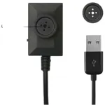 USB Cable Mini Wired Button Spy Hidden Camera Video recording