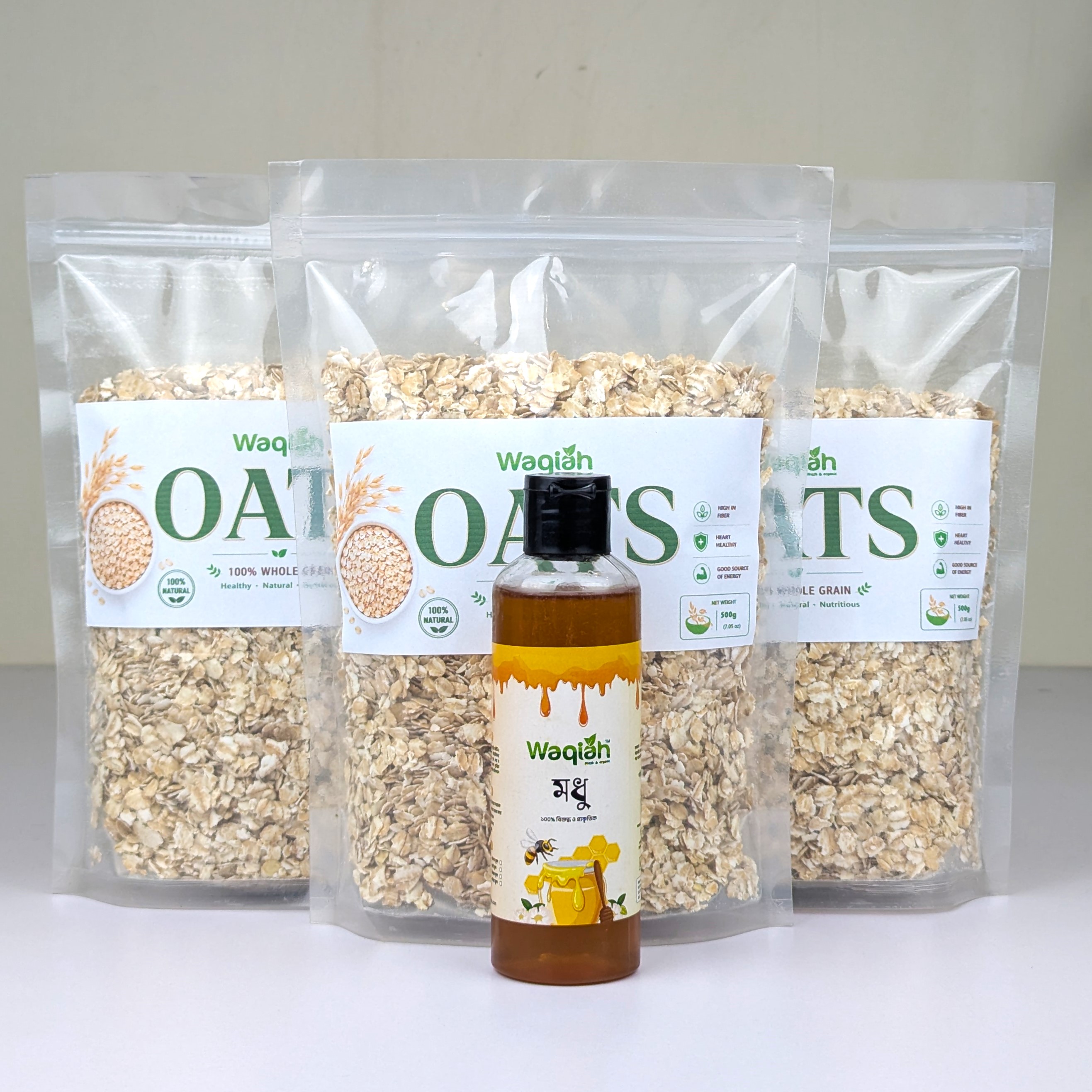 Big Offer 3 pcs Combo Baby Oats & Free 250ML Honey