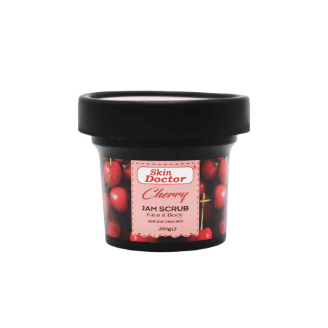 Skin Doctor Cherry Soft & Clear Skin Jam Scrub Face & Body 200g (UAE)