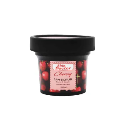 Skin Doctor Cherry Soft & Clear Skin Jam Scrub Face & Body 200g (UAE)