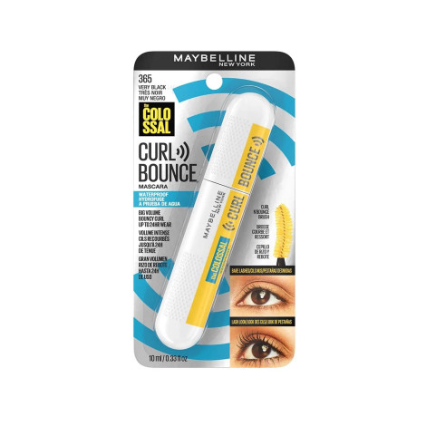 Maybelline The Colossal Waterproof Curl Bounce Washable Mascara - 365 Very Black (USA)