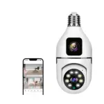 V380 PTZ WIFI IP Camera Dual Lens Bulb IP Night Vision Cc Camera