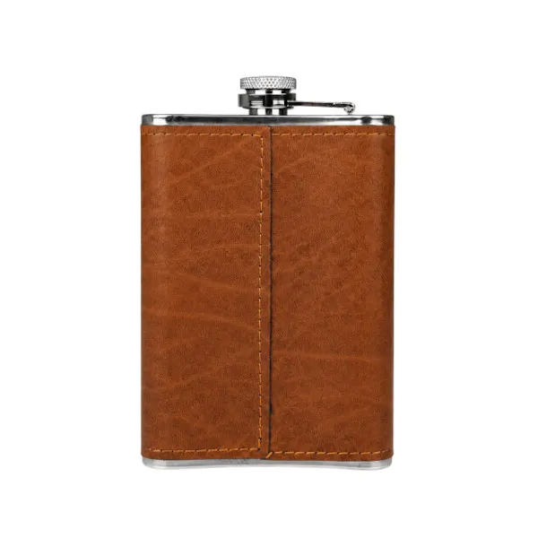 Smart Water Bottle – Premium Leather Wrapped Hip Flask(Any- Colour)