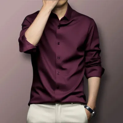 Men's Lightweight Formal Shirt, Wrinkle-Free, Sizes M to XL