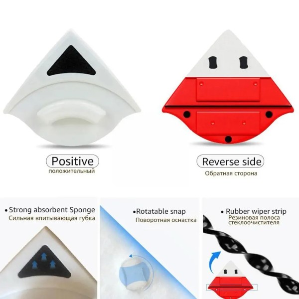 Double Sided Magnetic Window Cleaner