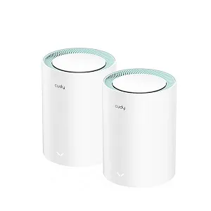 Cudy M1300 AC1200 1200mbps Gigabit Whole Home Mesh WiFi Router (2 Pack)
