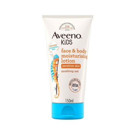 Aveeno Baby Kids Face & Body Sensitive Skin Soothing Oat Moisturising Lotion 150ml (France)