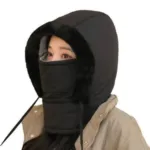 Polar Fleece Winter Balaclava – Thick Warm Hood Hat with Face Mask for Men & Women