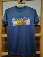 Men's Striped T-Shirt with All-Over Rubber Print, 160-170 GSM