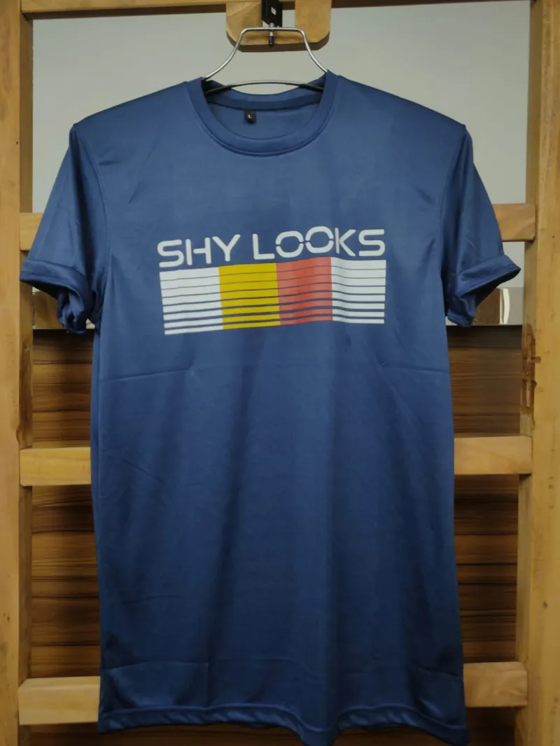 Men's Striped T-Shirt with All-Over Rubber Print, 160-170 GSM