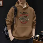 Men's Cotton Winter Hoodie, 320 GSM, Full Sleeve, 4 Colours