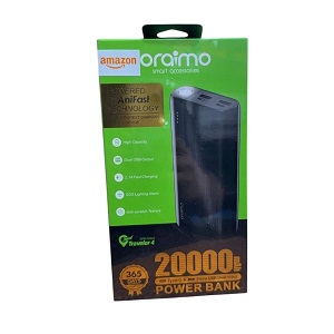 Oraimo 22.5W Super Fast 20000mAh Power Bank