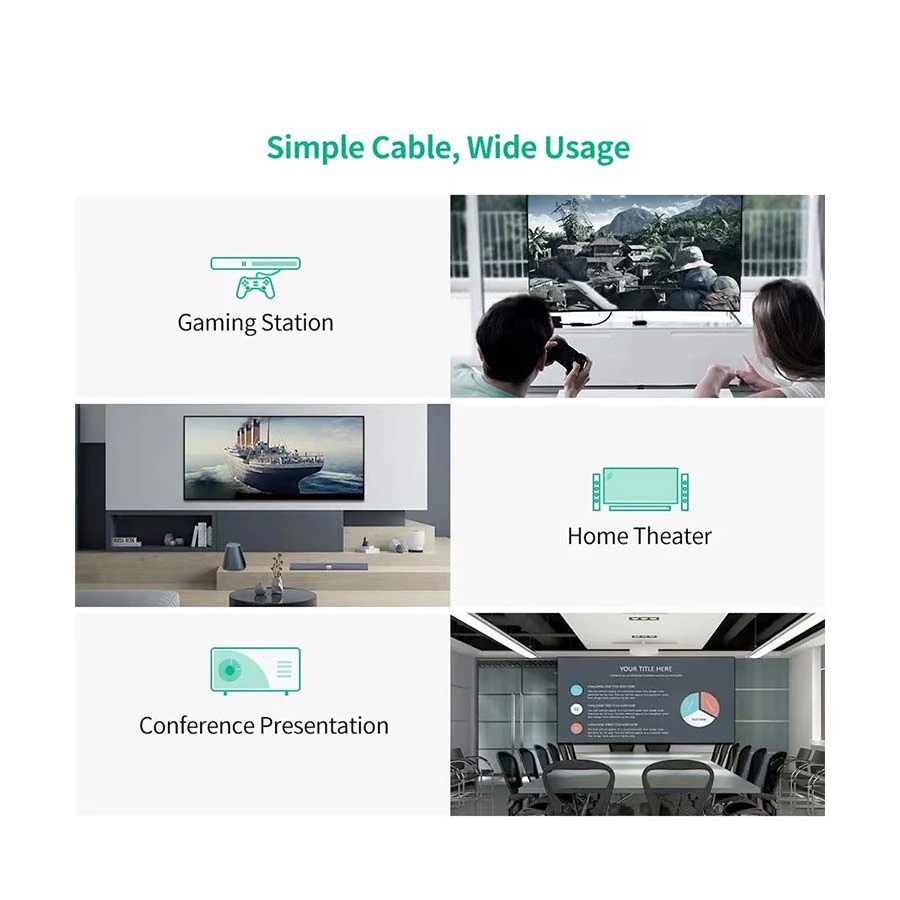 UGREEN MM107 40238 HDMI to DisplayPort 4K Converter with USB Power