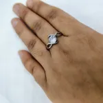 Infinity Noir Stone Ring