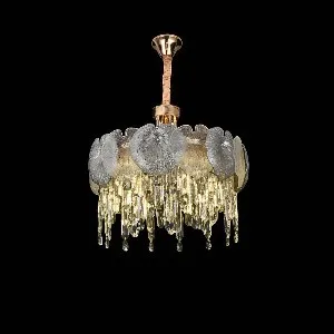 Qulik Luxury Modern Crystal Chandelier 3 color LED Ceiling Light (QL-3361-600)