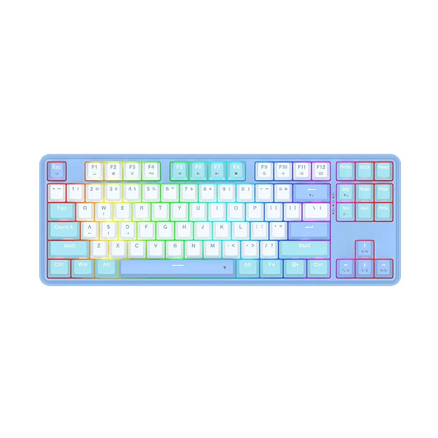 Redragon Star Blade K707 RGB Hot Swap Mechanical Keyboard White Blue