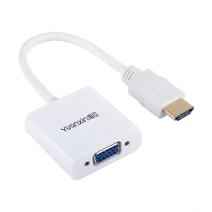 Yuanxin YHV-011 HDMI Male to VGA Female White Converter