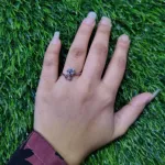 Spinning Heartstone Adjustable Ring