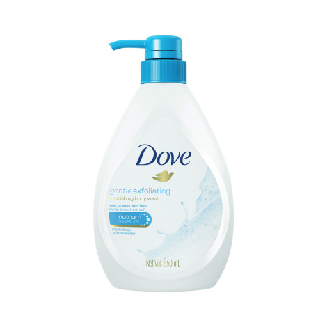 Dove Gentle Exfoliating Nourishing Body Wash 550ml (Thailand)