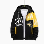Colour Block Cotton Hoodie, 300 GSM, Sizes M, L and XL