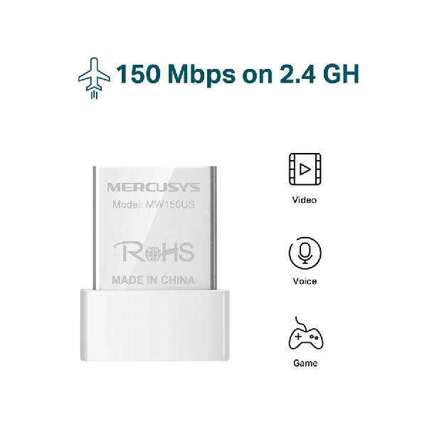 Mercusys MW150US N150 Wireless Nano USB Adapter