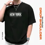 Men's Stylish Drop Shoulder- Black
