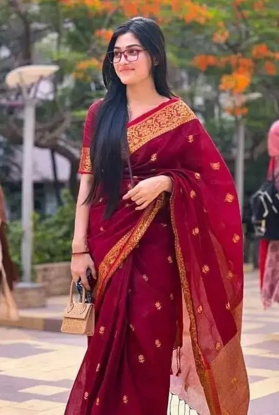 Tangail Buti Saree with Blouse Piece, 13 Haath, 5 Colours