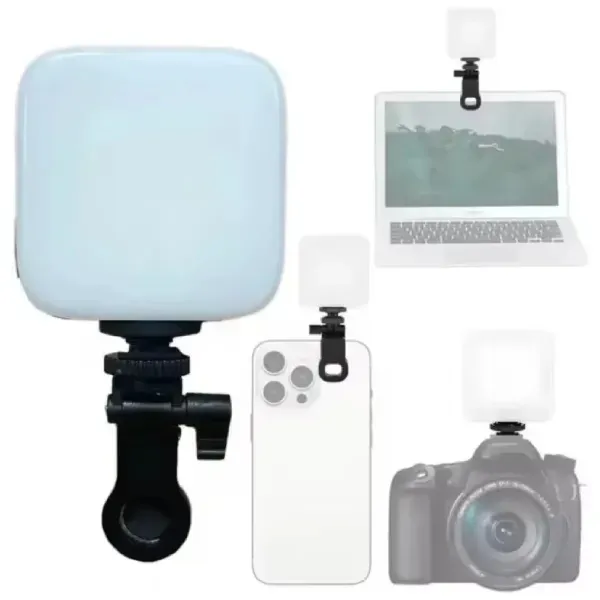 M88 Handheld LED Video Light – Rechargeable Type-C Clip-On Light
