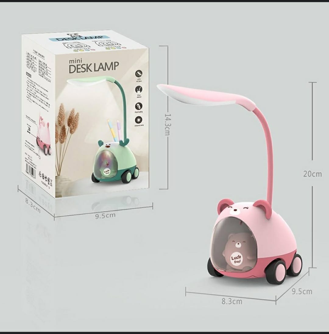 Rechargeable LED Desk Lamp with Touch Control and Organizer