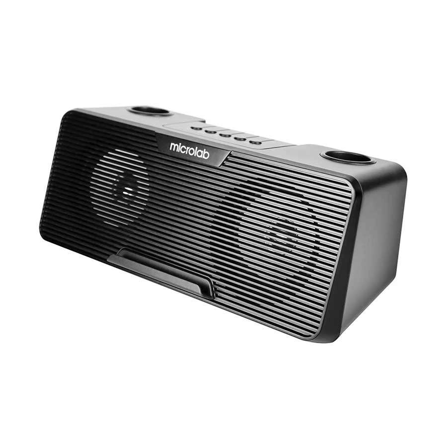 Microlab KTV100 20W Karaoke Speaker with 2 Handheld Microphones Black